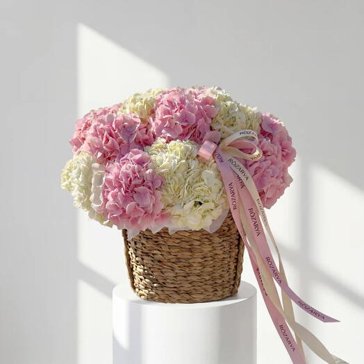 Розово-кремовый грандиозный шедевр: идеальный луг гортензий