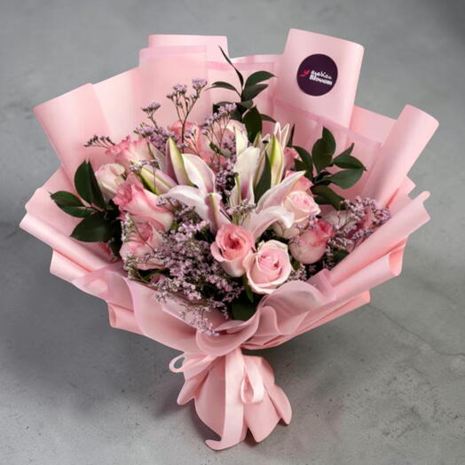 Gorgeous Lilies and Roses