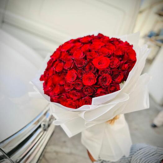 100 Red Rose Bouquet