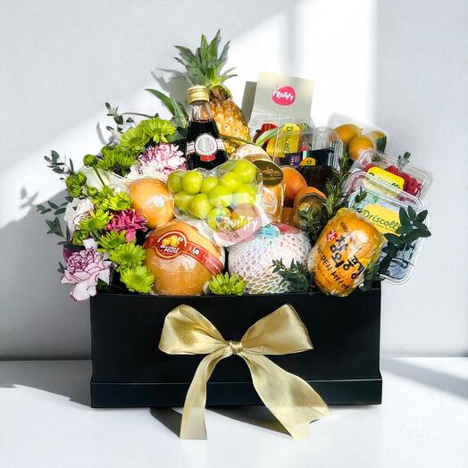 Премиальные экзотические фрукты и свежие цветы с Vimto