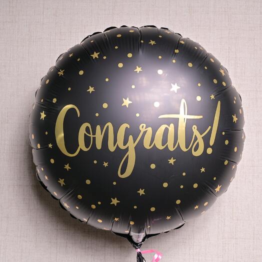 Поздравь стильно – гелиевый фольгированный шар  6995