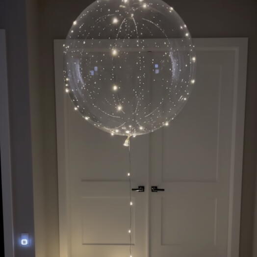 1 Enchanted Glow LED Bubble Balloons | Luminous Floating Party Decor   Valentine s Surprise