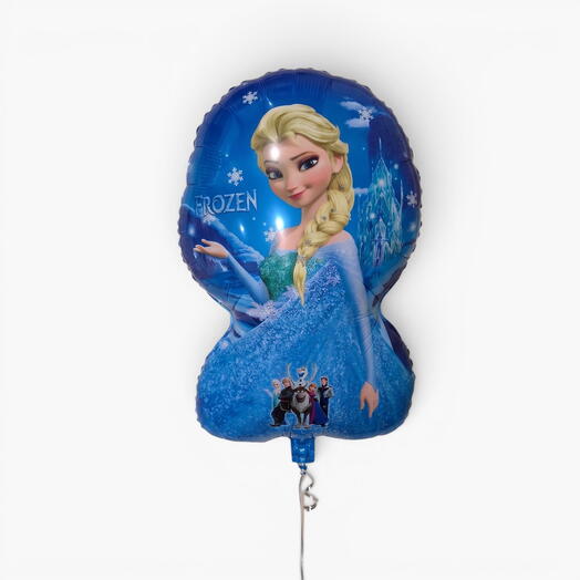 Globo de helio con temática de Princesa de Hielo – Decoración para fiesta de Frozen de la Reina de las Nieves Azul