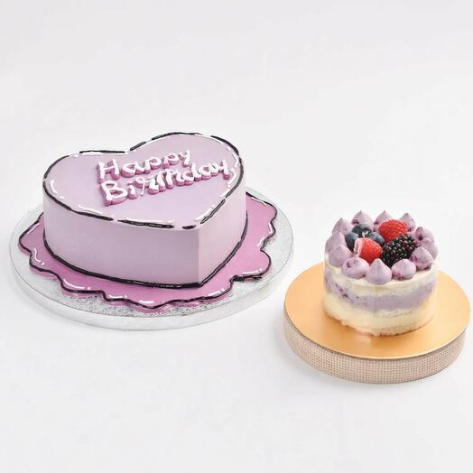 Combo Gâteau Fantaisie Violet