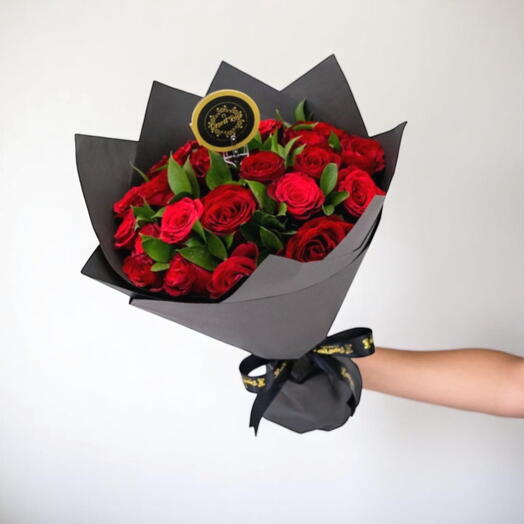 Royal red rose bouquet - 20 roses