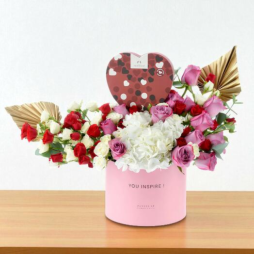 The Oasis Bloom   Heart Gift Box Combo