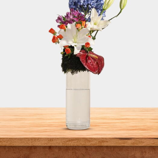 Birthday Bloom Celebration vase