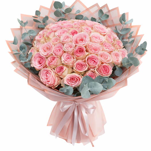51 Luxury Pink Roses Bouquet | Shades of Experience