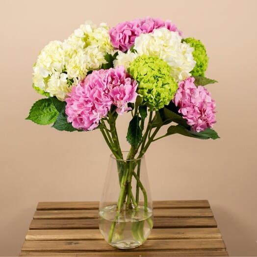 Mixed Hydrangea Vase 1122