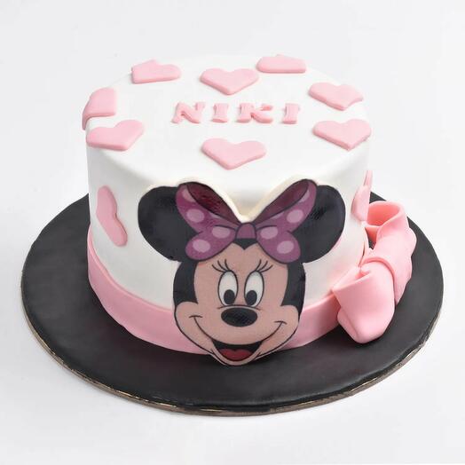 Gâteau au chocolat Minnie la souris magique
