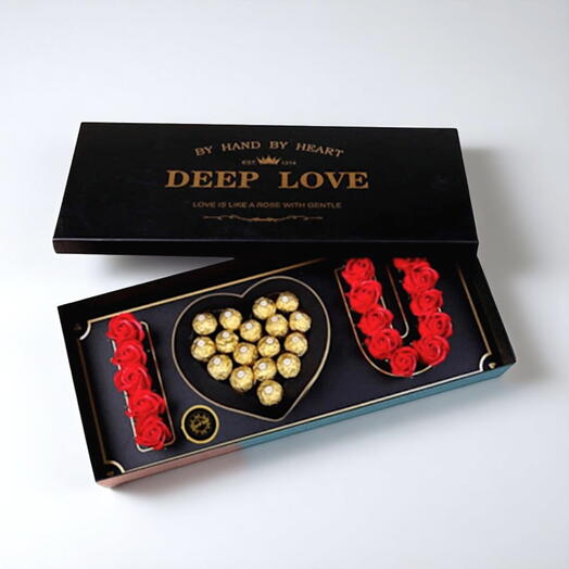 I Love You – Deep Love Box with Chocolate
