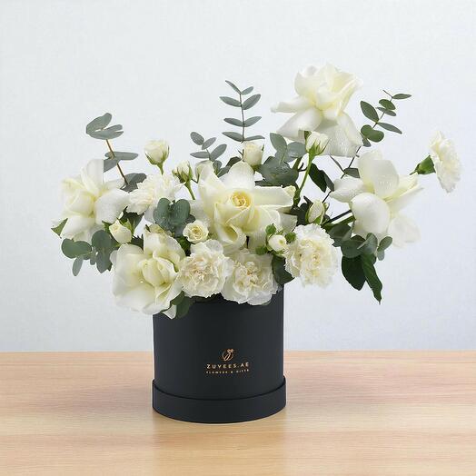 Boîte Bloom Éthérée Blanche et Noire