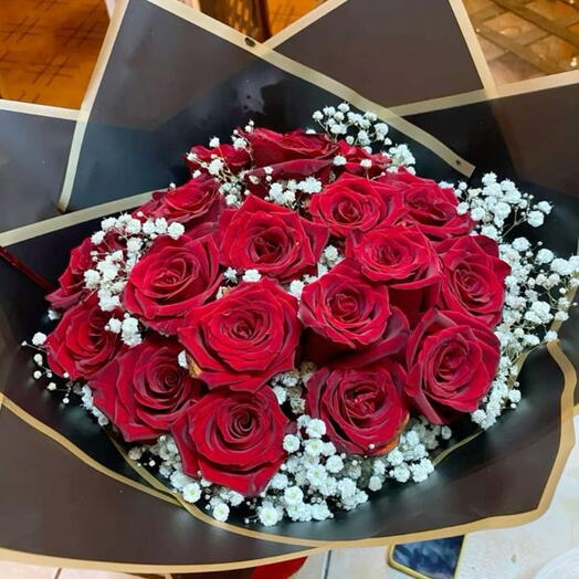 Luxurious 20 Red Roses Bouquet