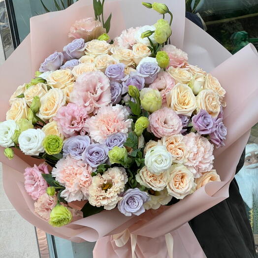 Pastel love symphony bouquet for her