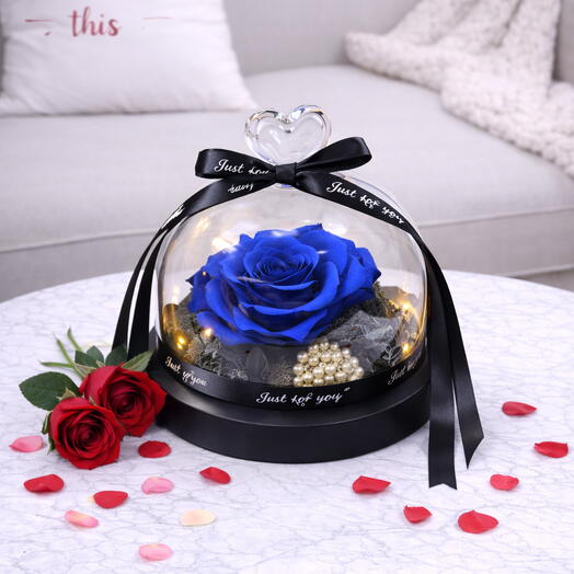 Купол с вечной синей розой