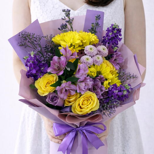 Золотой аметистовый цветок