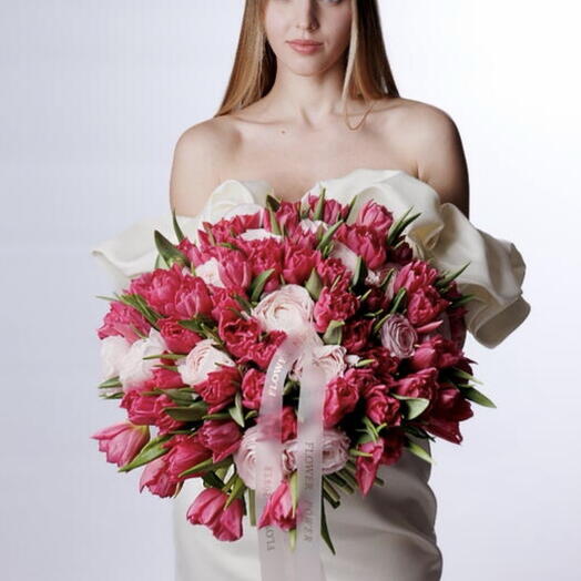 Букет «Розовая одержимость»