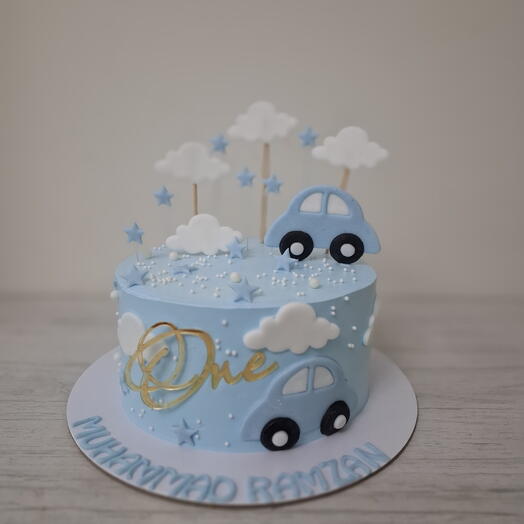 Торт машинка на год