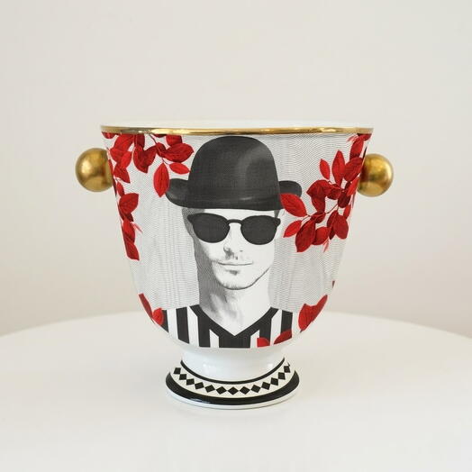 Vase With Sphere Handles Mr. White