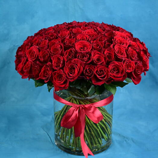 101 Red Rose Vase-1402