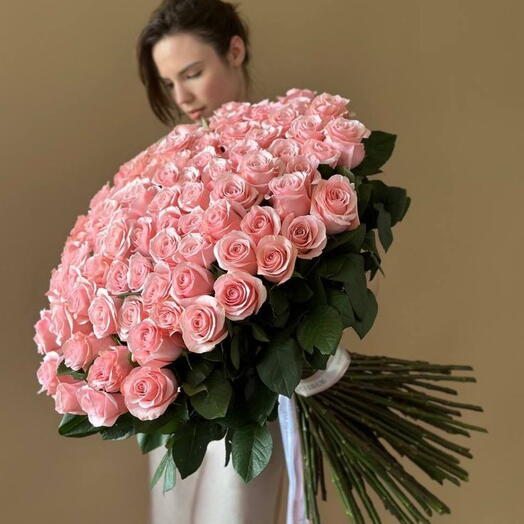 101 pink roses (60/65sm)