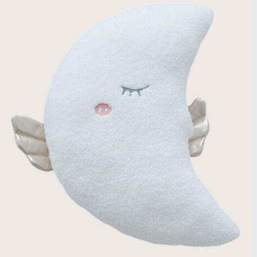 Moon Stuffed Toy - Crescent Moon Plush Throw Pillow