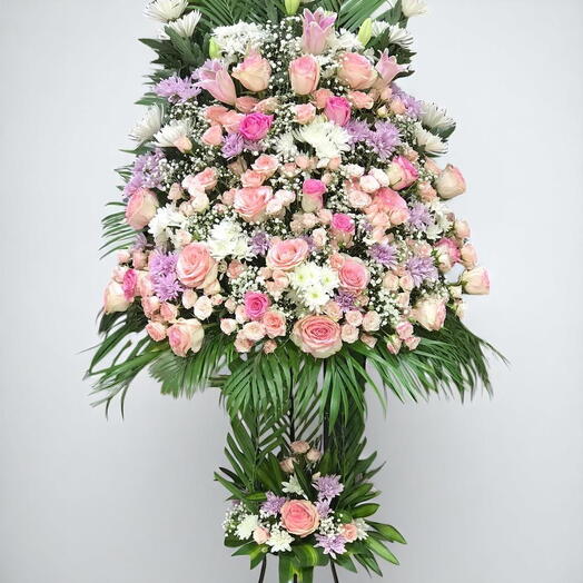 Composition florale Blushing Bloom