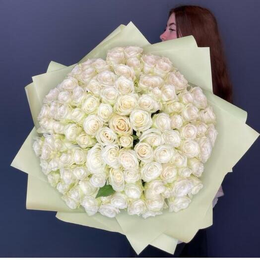 101 белая роза