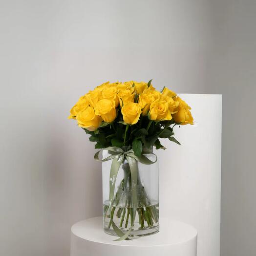 Yellow Rose confidential Vase