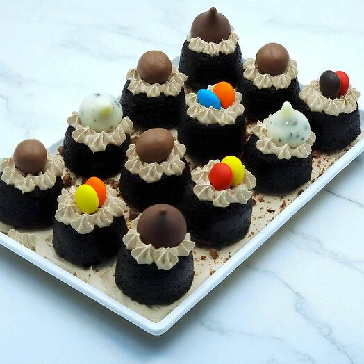 La Fete Bites Choco - Вкусный шоколадный мини-торт (12 шт.)