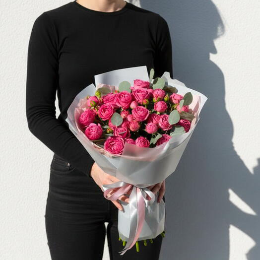 💗 11 Giselle Peony Roses – Elegant Blush Pink Bouquet | Luxury Flower Delivery Dubai