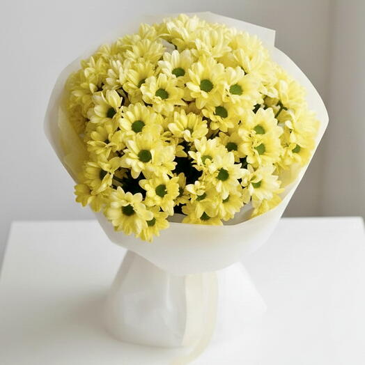 Букет хризантем Золотое сияние