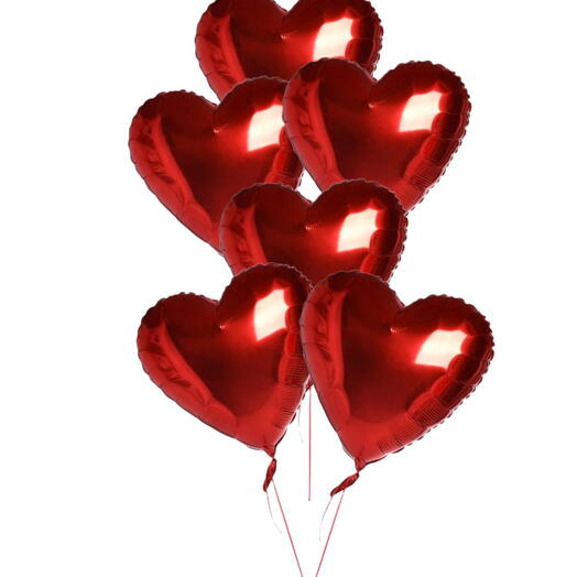 Шар в форме сердца 6 шт.