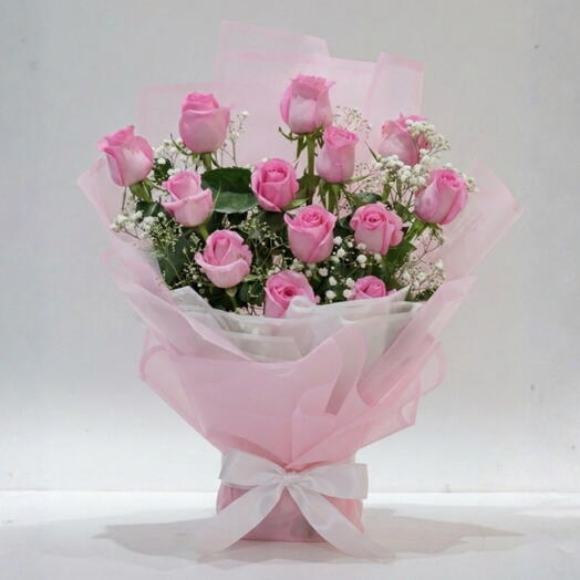 Ramo de rosas rosadas - Grace