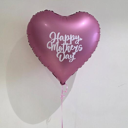 Happy Mothers Day Helium Balloon - Matt Pink - Mothers Day Gifts