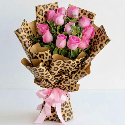 Mothers Day Special 15 Pink Rose Luxury Bouquet