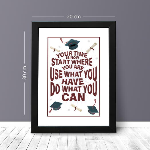 Graduation Inspirational Quote Frame