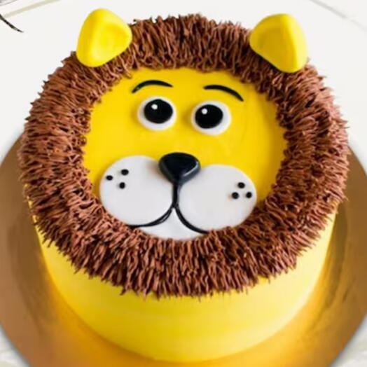 Торт с лицом льва