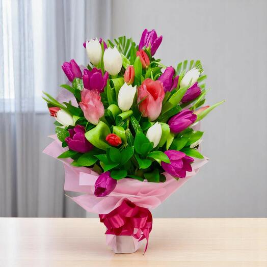 Mixed Tulip Bouquet