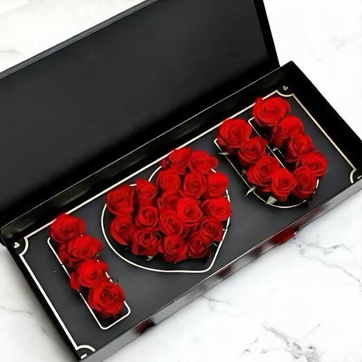 Caja de Sentimientos: Regalo de Rosas Rojas Te Amo – Caja de Flores Romántica para Ocasiones Especiales