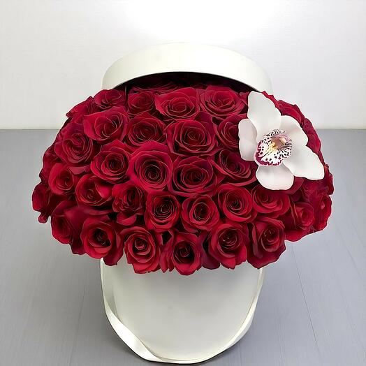 Kisses 55 Red Rose Arrangement