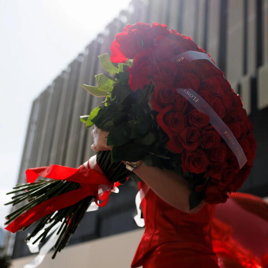 Te amo: Ramo de 100 rosas rojas de lujo