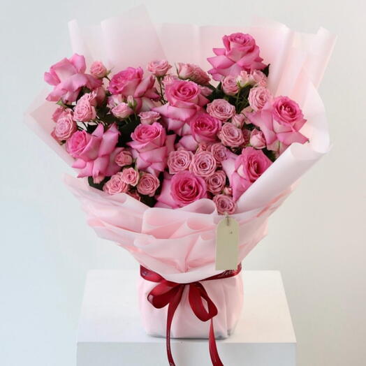 Promise- Pink Rose Bouquet