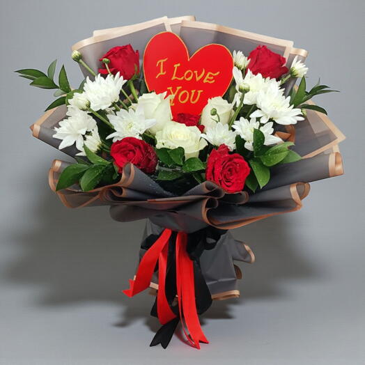 Букет «Объятие сердца»