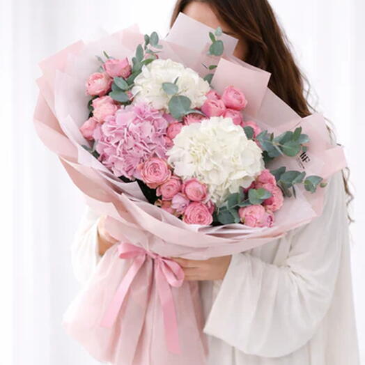 Ramo Sinfonía Rosa Polvo