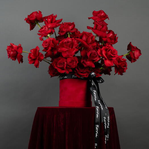 Ever Red Rose Basket