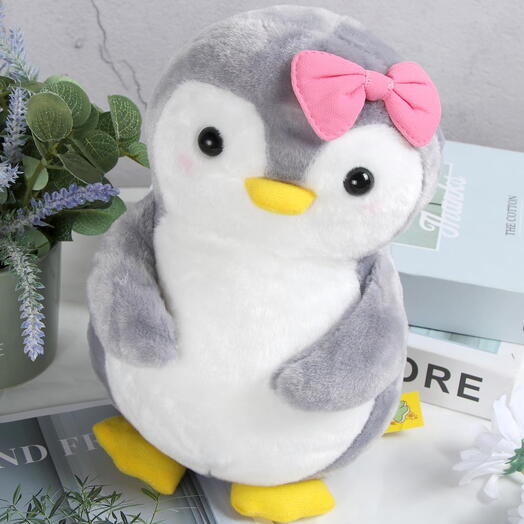 Penguin Pink Stuffed Toy - Penguin Teddy Plush