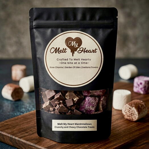 Malvaviscos con trozos de chocolate Melt My Heart