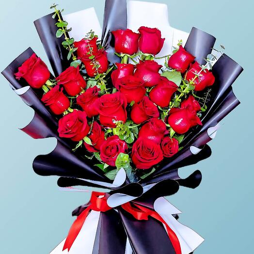 Arreglos de 25 Rosas Rojas -3886