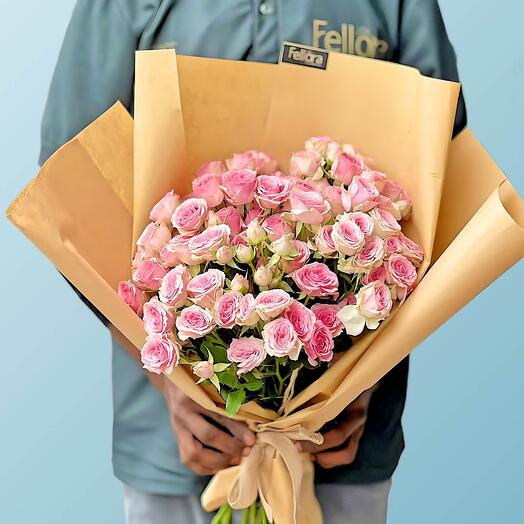 Pink Spray Rose Bouquet - 3917